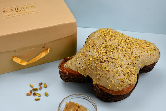 Colomba Pistacchio farcito con crema di Pistacchio da 1.2kg