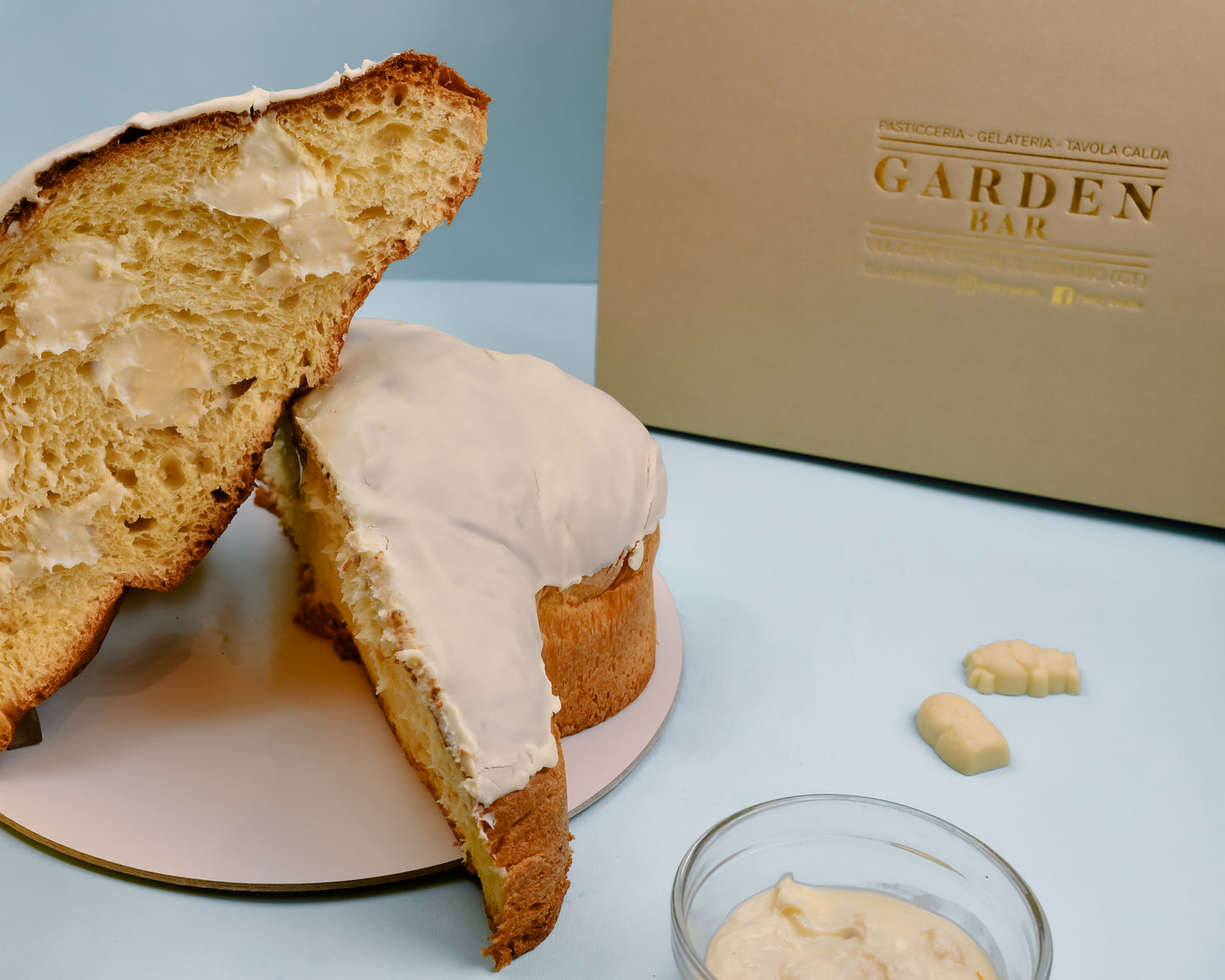 Colomba Galak farcita con crema al cioccolato bianco da 1.2kg